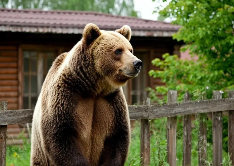 🐻 Медведя заметили рядом с жилыми домами в Нижнеилимском районе